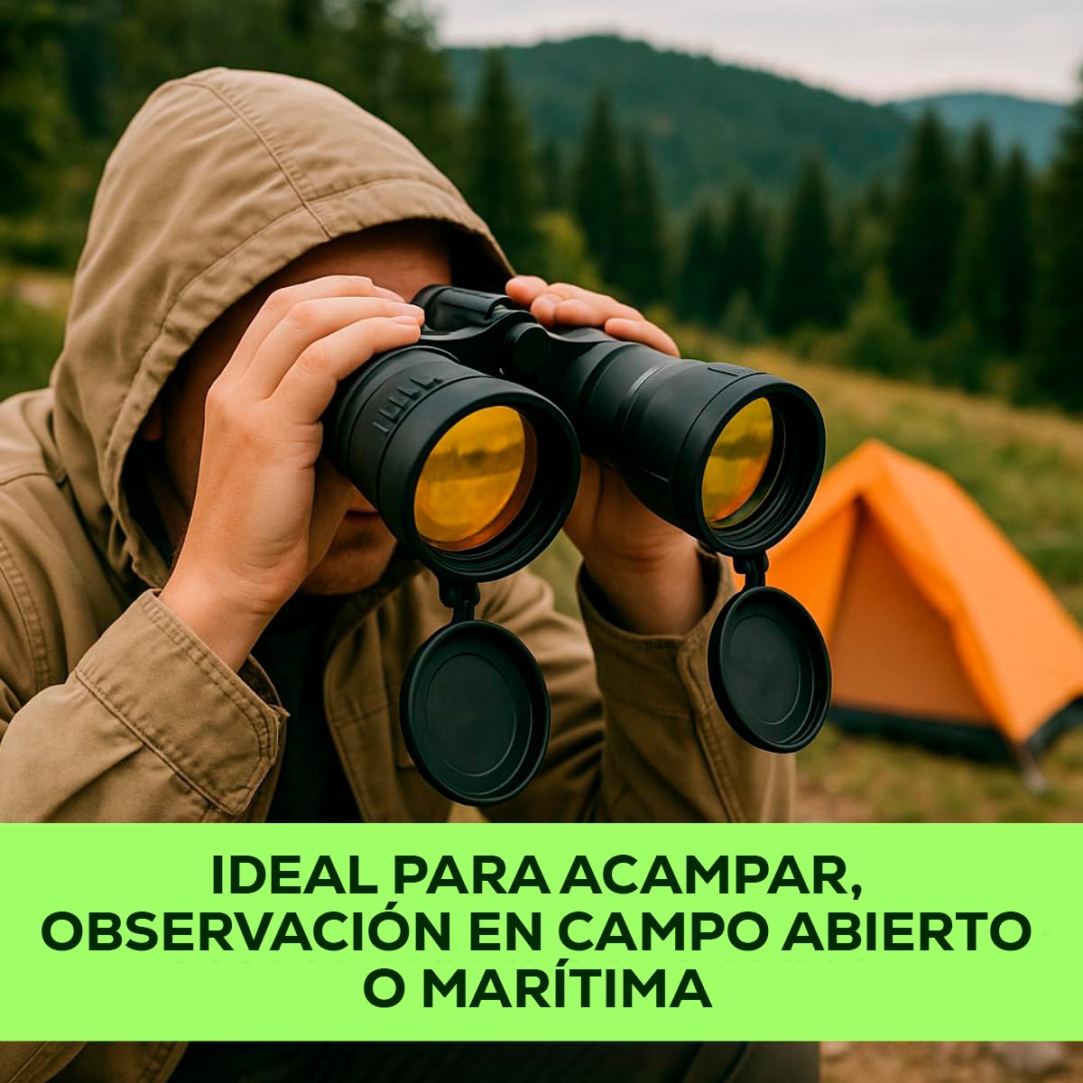 Miniatura 4 de Binoculares 20X50 Largo Alcance AK-20x50